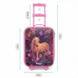 Paard - Bloemen - Paars - Vlinder Kinderkoffer - Roze klein -productfoto_formaten