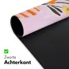 Vaas - Gestreept - Bloemen - Oranje Muismat XXL klein -sfeer2