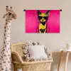 Kat - Art - Zonnebril - Roze Wandkleed katoen klein -wsfeer5_kind
