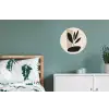 Plant - Beige - Japandi Wandcirkel aluminium klein -slaapkamer