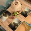 Kerstboom - Cadeaus - Goud Placemat vinyl groot -zzsfeer5_Kitchenyeah-website