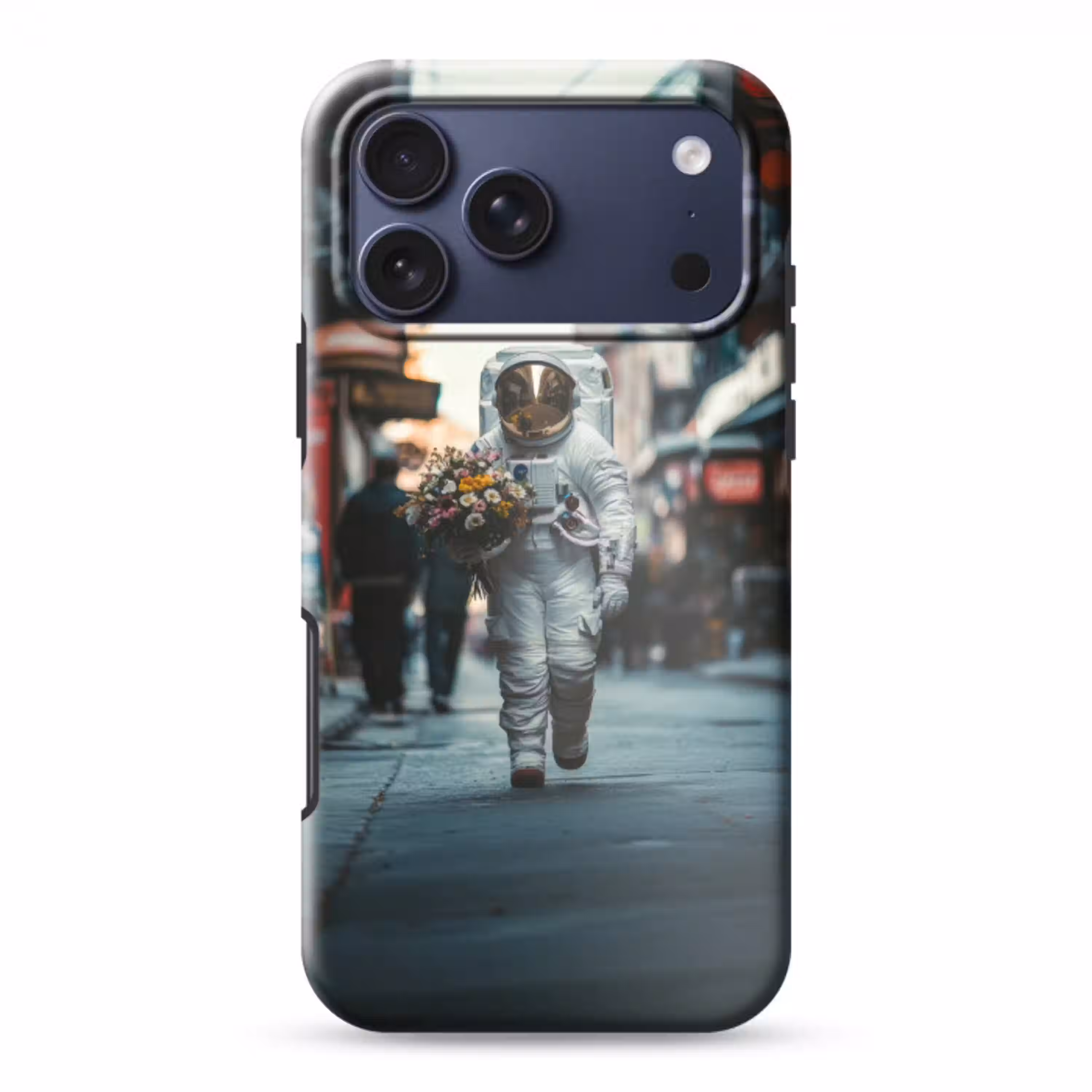 Boeket - Bloemen - Kleurrijk - Astronaut Toughcase MagSafe Apple iPhone 17 Pro Max klein -3d