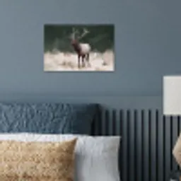 Edelhert - Gewei - Schildering - Rustiek poster papier klein -sfeer2