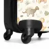 Dino patroon in pastelkleuren NBS - Handbagage koffer - Volwassenen Unisex middel -wiel