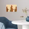 Cactus - Woestijn - Zand - Bruin poster papier klein -sfeer3
