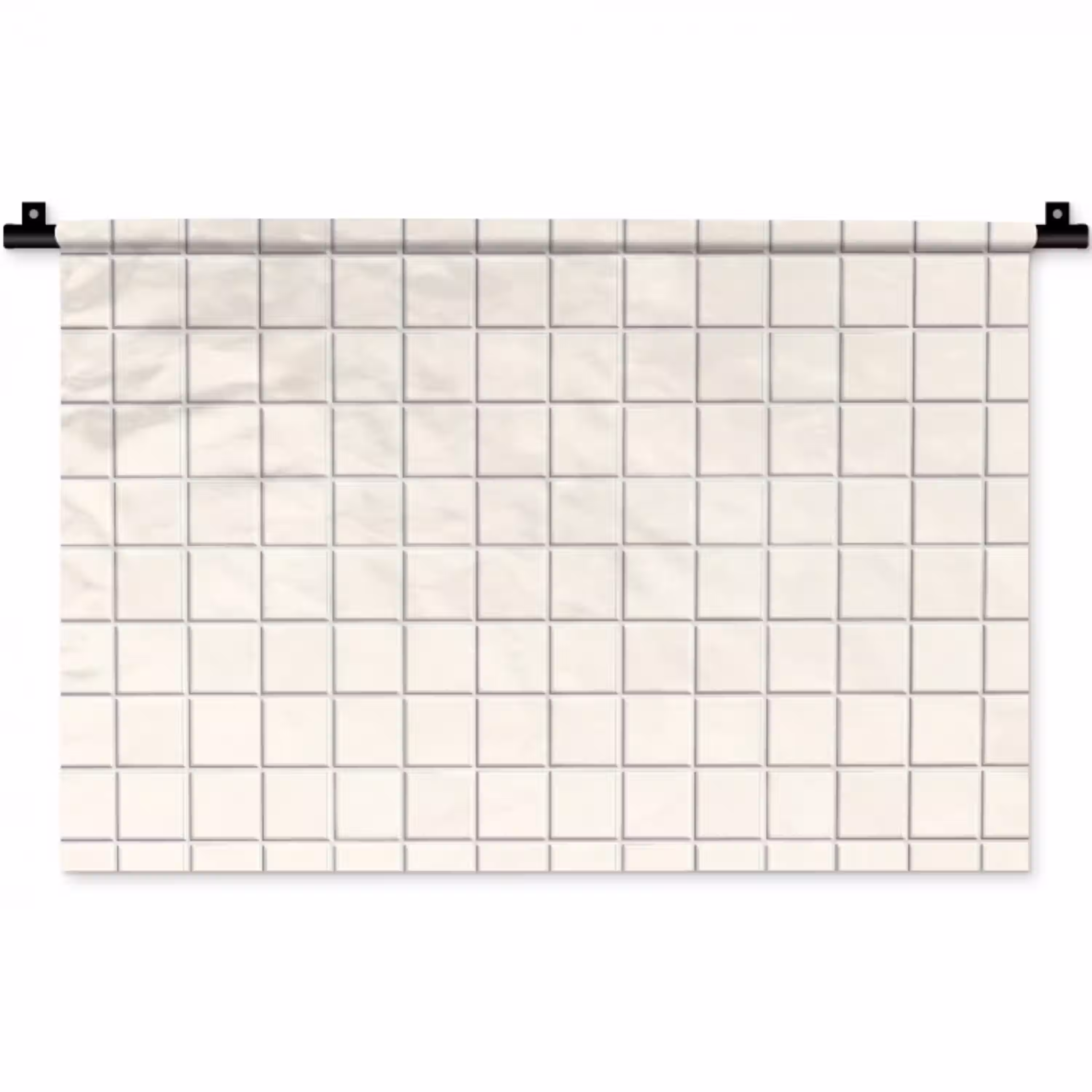 Patroon - Tegels - Wit Wandkleed katoen klein 269 -zz3d