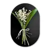 Lelietjes van dalen - Bloemen - Stilleven - Flora Wandcirkel Ovaal Forex klein -3d