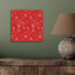 Bloemen - Patroon - Rood aluminium wit klein 46 -sfeer2