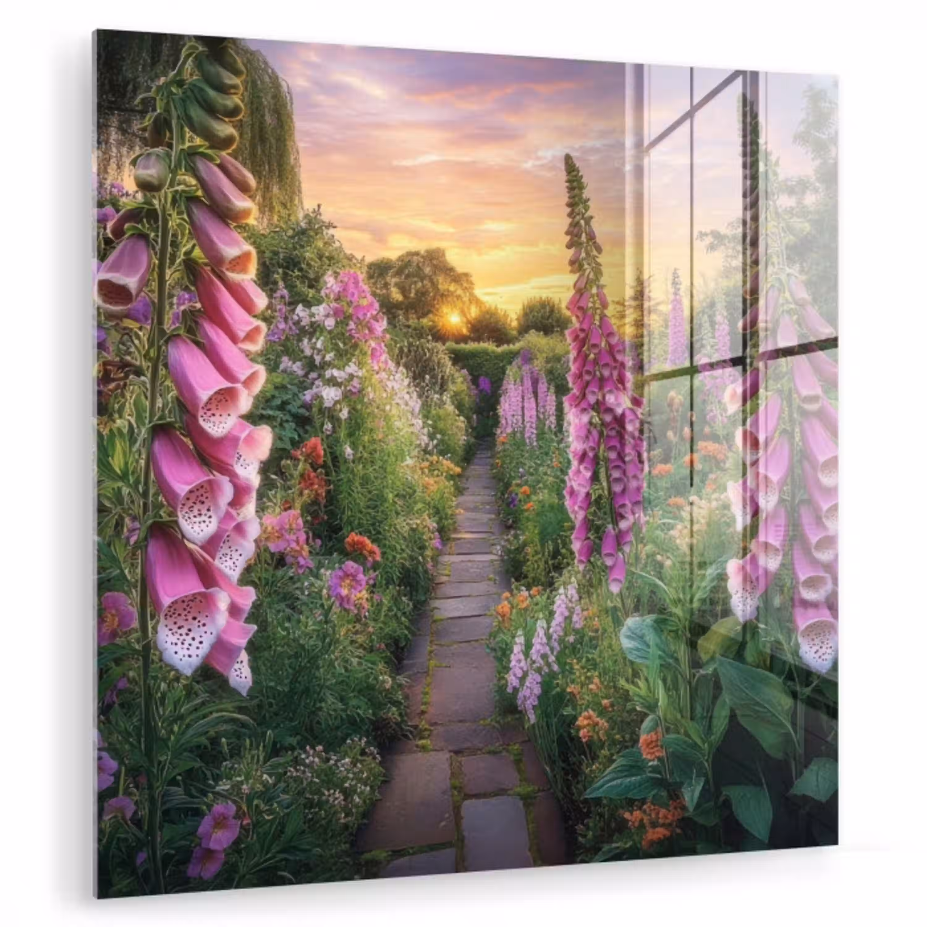 Vingerhoedskruid - Bloemen - Tuin plexiglas 5mm klein -zzzproduct_nieuw
