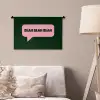 Tekstwolk - BLAH BLAH BLAH - Roze Wandkleed katoen klein -sfeer4