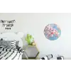Takken - Bloesems - Roze Wandcirkel aluminium klein -kinderkamer
