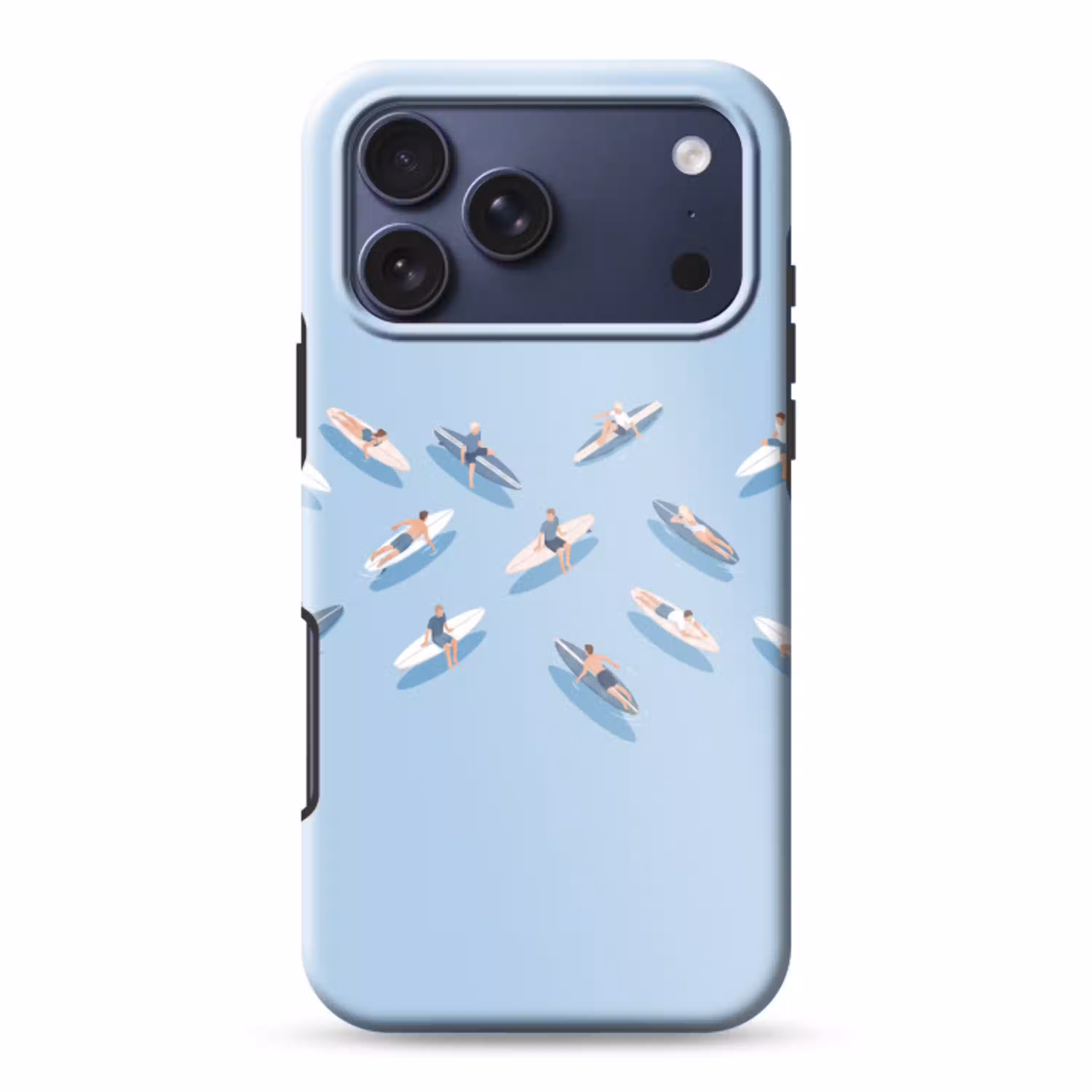 Mensen - Surfen - Water - Zomer - Illustratie Toughcase MagSafe Apple iPhone 17 Pro Max klein -3d