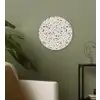 Terrazzo -  Patroon - Staal Wandcirkel plexiglas klein 852 -sfeer3
