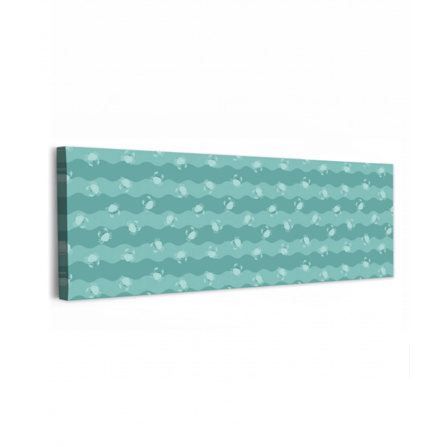 Zee - Dieren - Blauwe krab - Blauw canvas 2cm klein 828 -z3d