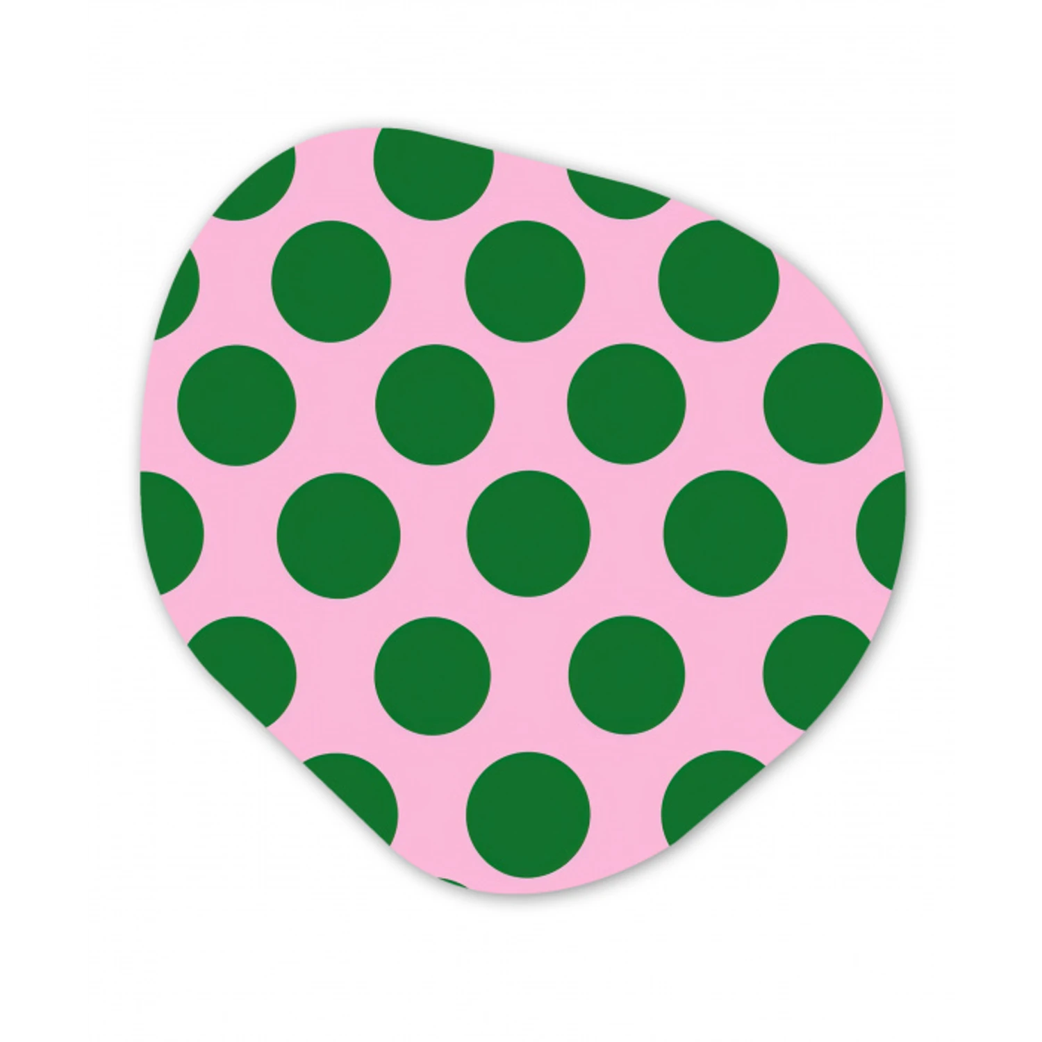 Polkadots - Patroon - Groen Wandcirkel Organisch Forex 3mm klein 629 -3d