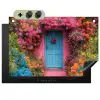 Bloemen - Deur - Roze Inductie beschemer met haakjes klein -3d