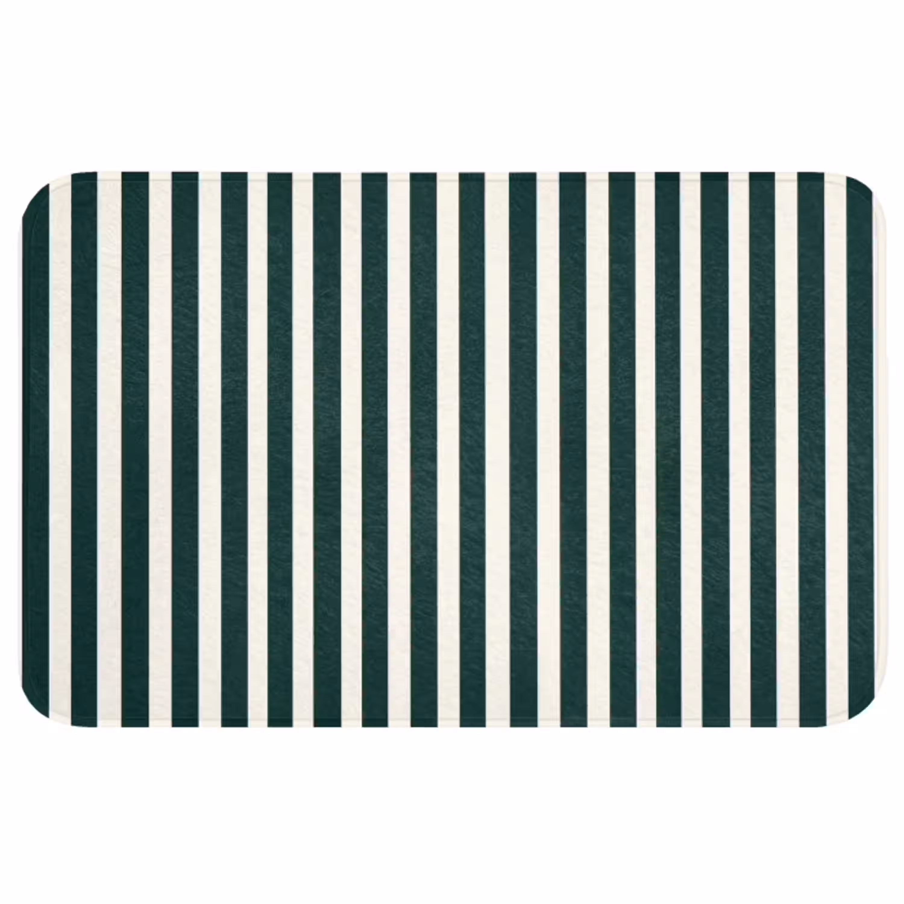 Strepen - Klassiek - Groen Badmat middel 997 -3d