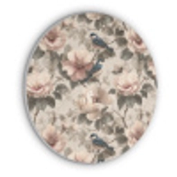 Klassiek - Vogels - Kleurrijk Akoestische PET Vilt - Rond klein 838 -3d