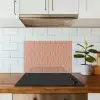 Zalmroze - Patroon - Geometrisch keuken achterwand spatscherm klein 900 -sfeer2