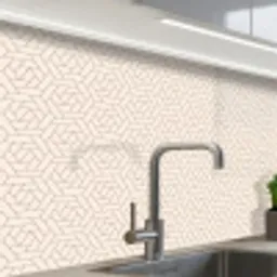 Patroon - Beige - Lijnen - Bruin keuken achterwand 2 middel 865 -zzzz3d_schuin