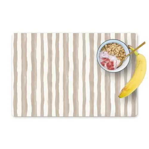 Minimalistisch - Strepen - Beige Placemat vinyl groot 368 -zzzproduct_Kitchenyeah-website