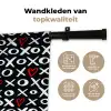 Tekens - Wit - Zwart Wandkleed katoen klein 269 -sfeer2