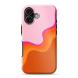Retro - Waves - Kleurrijk Toughcase MagSafe Apple iPhone 17 klein -3d