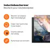 Marmer - Roze - Blauw Inductie beschermer vinyl 3mm klein -zzzzzzz-td-ups