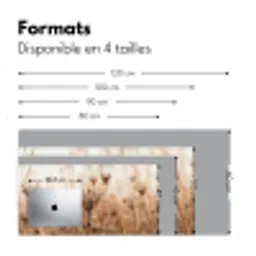 Schermbloem - Droogbloem - Winter - Beige - Minimalistisch Muismat XXL klein -zsfeer5_frans