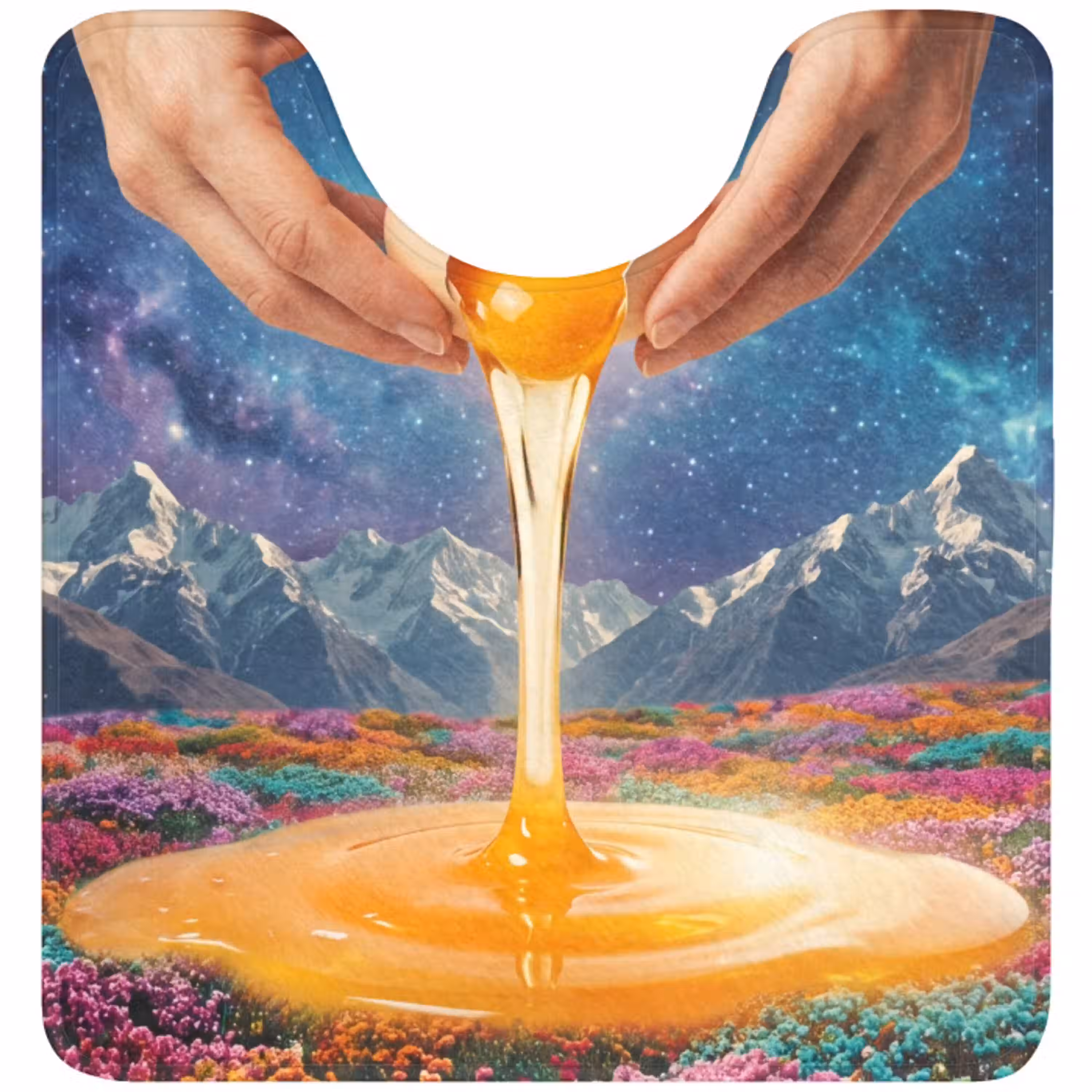 Handen - Ei - Surrealisme WCmat U-uitsnede middel -3d