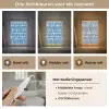 Ruitpatroon - Blauw - Crème Light Box met kabel (Tafellamp) klein 925 -USP_lichtkleurNL