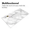 Wit - Marmer - Bruin Muismat XXL klein 681 -zsfeer4_frans
