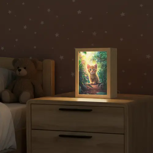 Kat - Huisdier - Natuur Light Box met kabel klein -sfeer1_kind