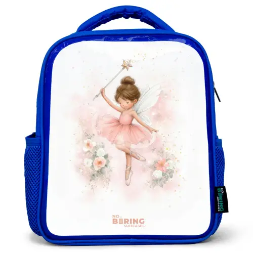 Ballerina fee in roze Kinderrugzak - Blauw middel -3d