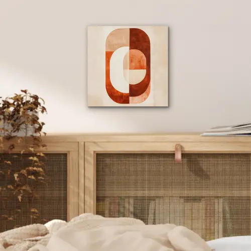 Illustratie - Abstract - Vormen - Rood aluminium wit klein -sfeer3