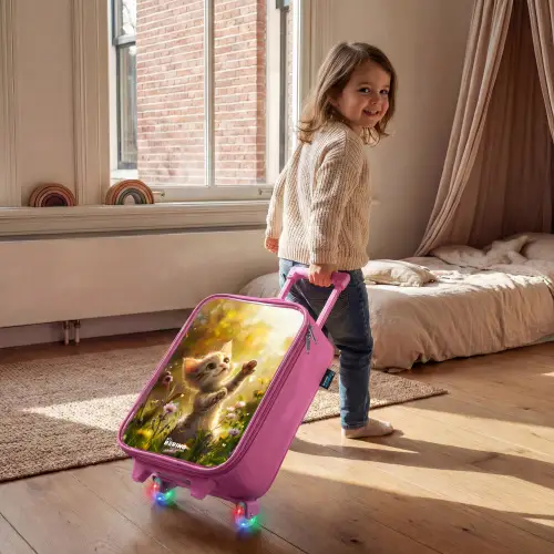 Koosje kitten Kinderkoffer - Roze klein -sfeer1
