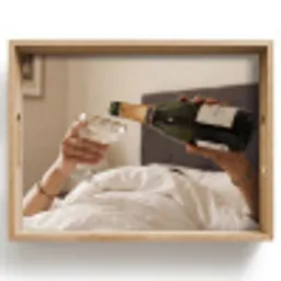 Champagne - Bed - Bubbels Dienblad Rechthoek middel -z3d_shopping