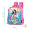 Zeemeermin met gouden staart met een witte eenhoorn Kinderrugzak - Roze middel -productfoto_formaten