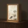 Bloemen - Japandi - Wabi sabi Light Box met kabel (Tafellamp) klein -z3d_website