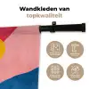 Bladeren - Zon - Abstracte vormen Wandkleed katoen klein -sfeer2