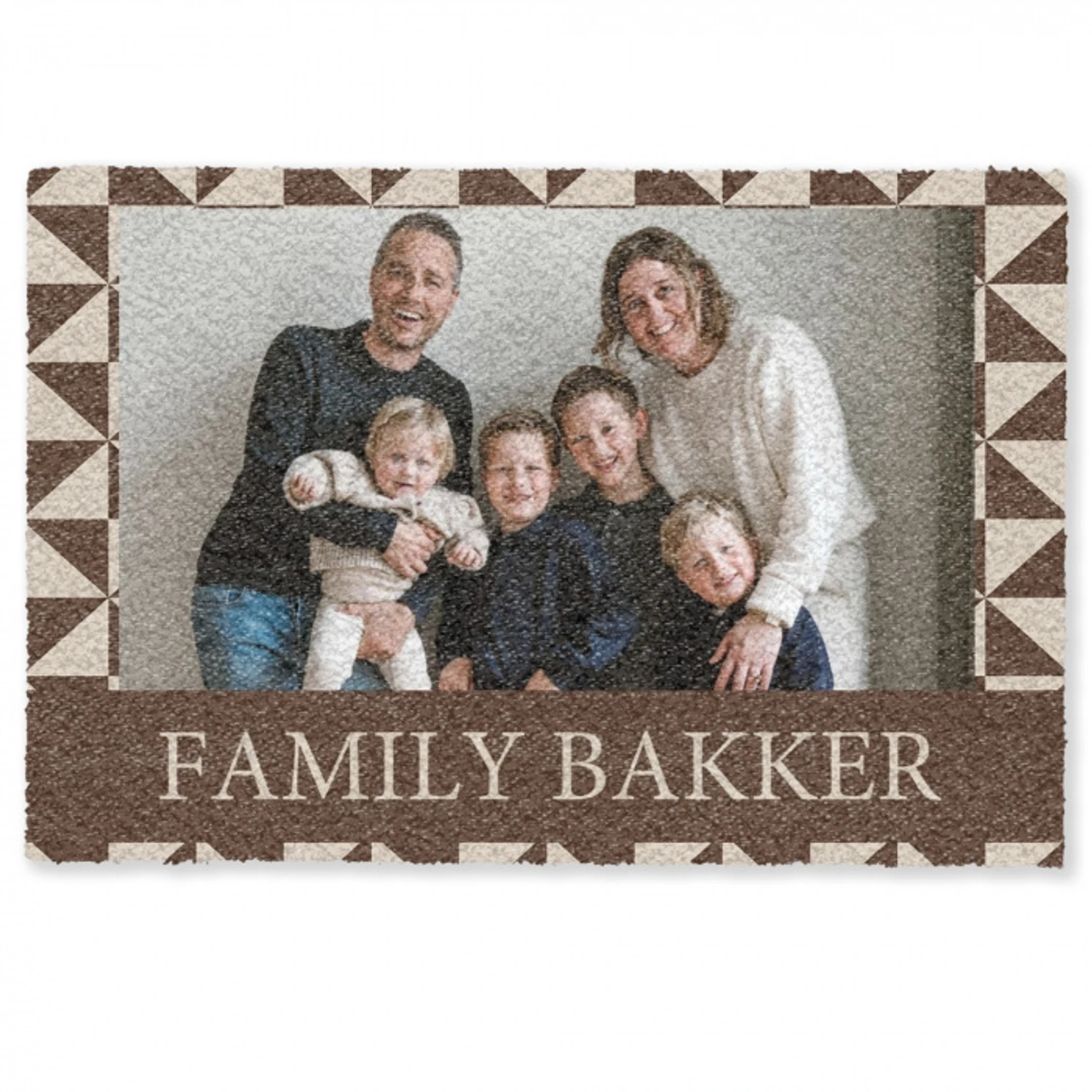 Familie - In - Patroon - Driehoek - Foto Deurmat klein -zkaufland3d