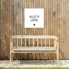 Spreuken - Alles is liefde - Bløf - Quotes Tuinposter op houten frame 2 cm dik klein -sfeer4