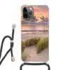 Zonsondergang - Duin - Strand - Planten - Zee Hoesje iPhone 12 Pro met koord klein -3d
