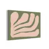 Abstract - Natuur - Pastel - Roze aluminium wit klein -3d