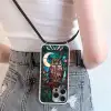 Uil - Mozaïek - Maan - Nacht Hoesje iPhone 16 Pro Max met koord klein -sfeer5