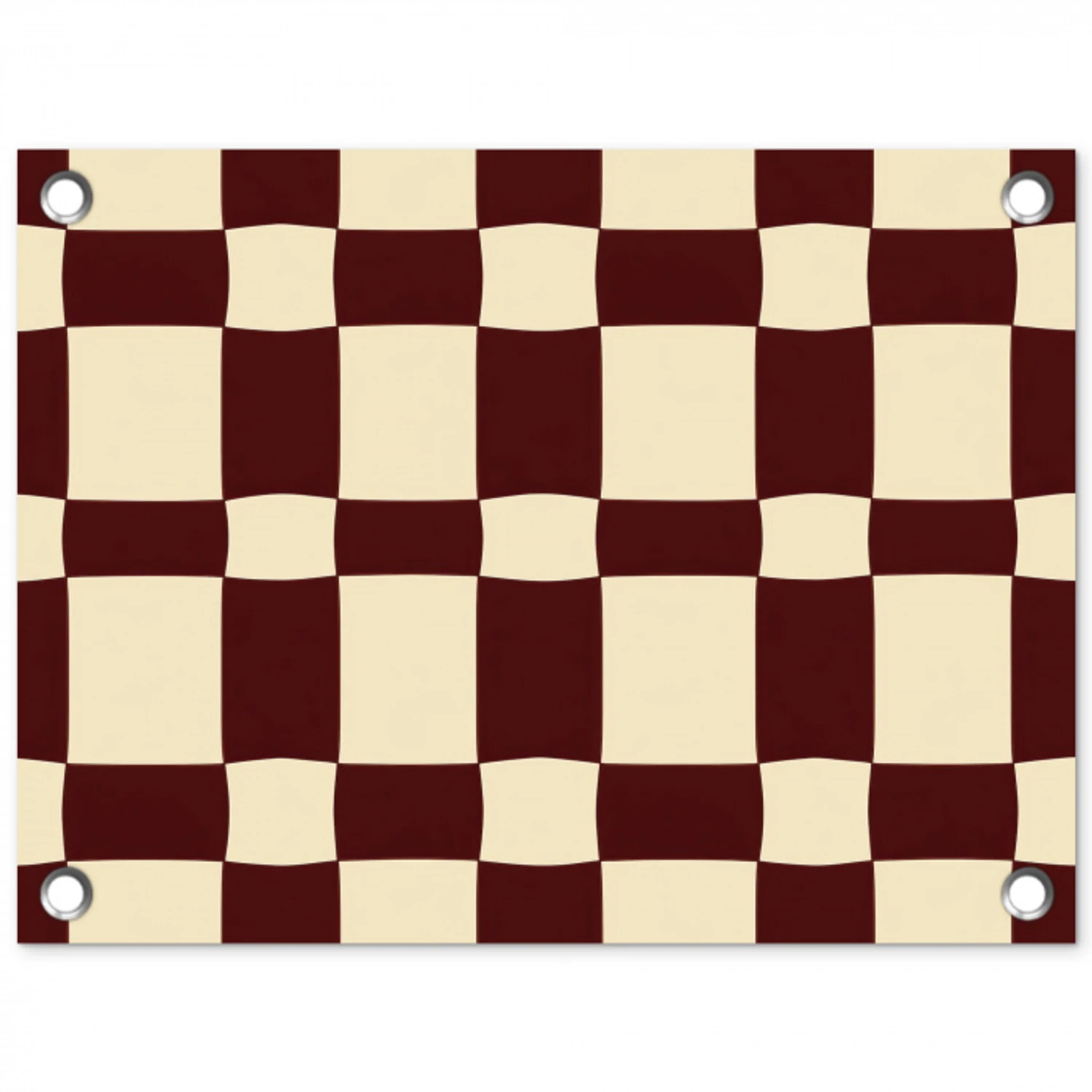 Retro - Patroon - Bruin tuinposter los doek klein 239 -3d