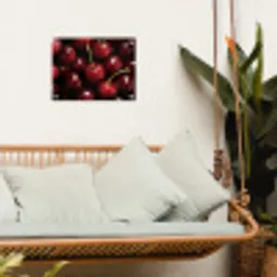 Rood - Fruit - Kersen tuinposter los doek klein -sfeer7