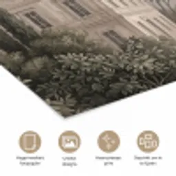Zee - Villa - Beige poster papier klein -closeup_NL