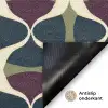 Abstract - Retro - Kleurrijk Deurmat klein 898 -antislip_NL