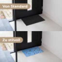 Zwaluwen - Vliegen - Blauw Deurmat klein -voor-na_DE